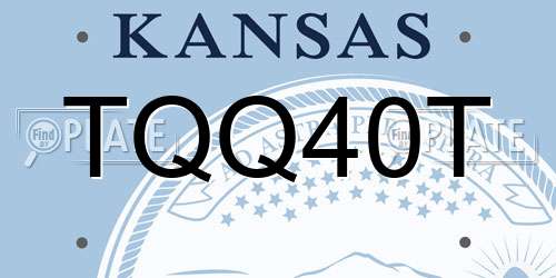 TQQ40T Kansas License Plate