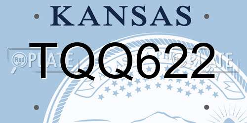 TQQ622 Kansas License Plate