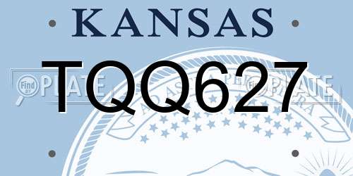 TQQ627 Kansas License Plate
