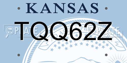 TQQ62Z Kansas License Plate