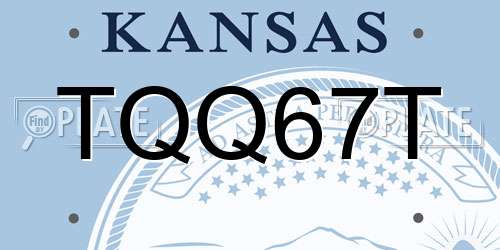 TQQ67T Kansas License Plate
