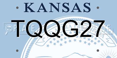 TQQG27 Kansas License Plate