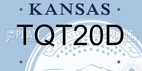 TQT20D Kansas License Plate