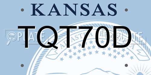 TQT70D Kansas License Plate