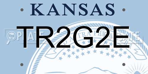 TR2G2E Kansas License Plate