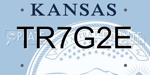 TR7G2E Kansas License Plate