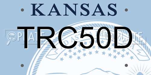 TRC50D Kansas License Plate