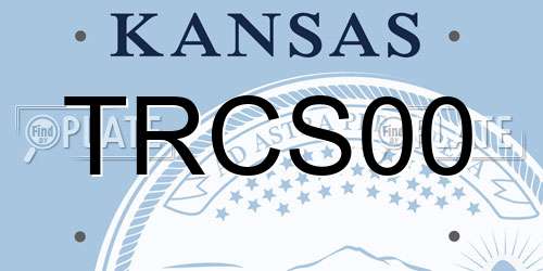 TRCS00 Kansas License Plate