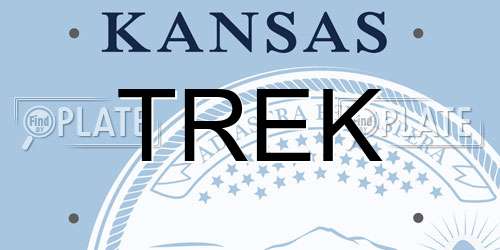 TREK Kansas License Plate