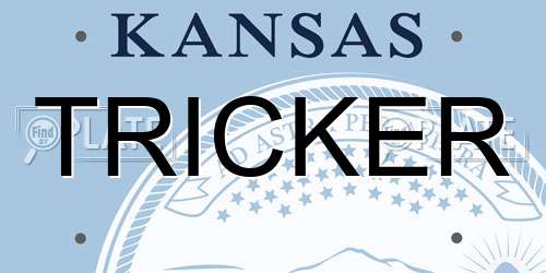 TRICKER Kansas License Plate