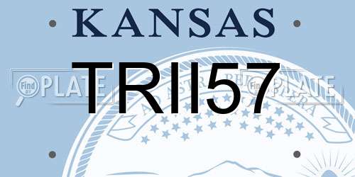 TRII57 Kansas License Plate