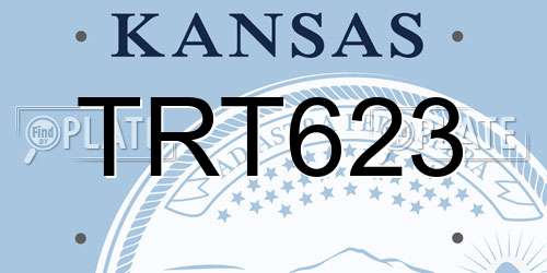 TRT623 Kansas License Plate