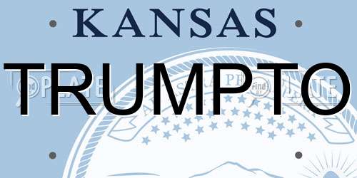 TRUMPTO Kansas License Plate