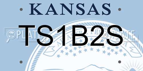 TS1B2S Kansas License Plate