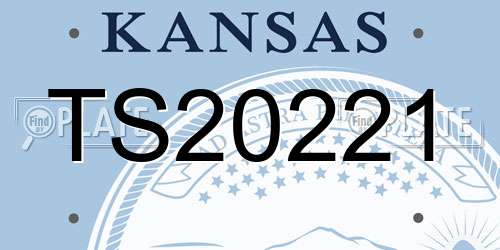 TS20221 Kansas License Plate