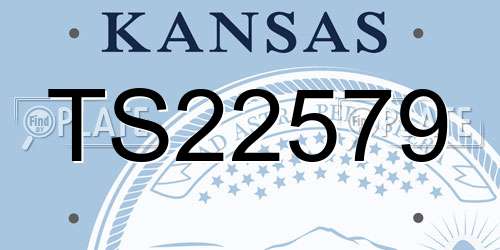 TS22579 Kansas License Plate