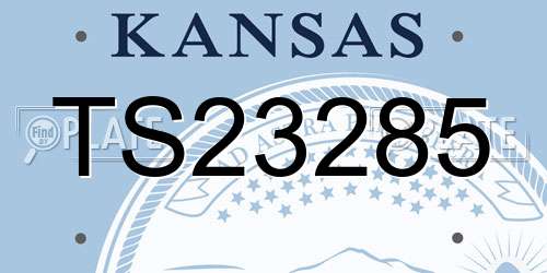 TS23285 Kansas License Plate