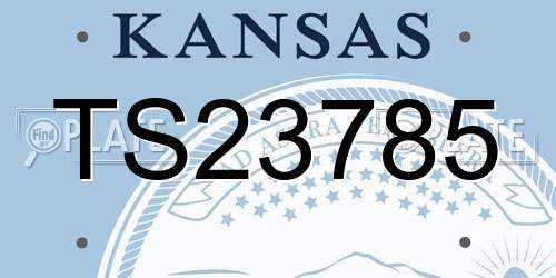 TS23785 Kansas License Plate