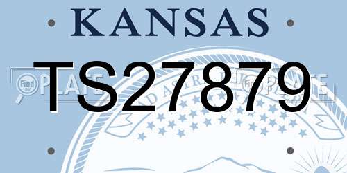 TS27879 Kansas License Plate