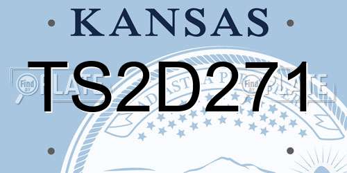 TS2D271 Kansas License Plate