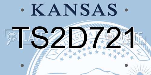 TS2D721 Kansas License Plate