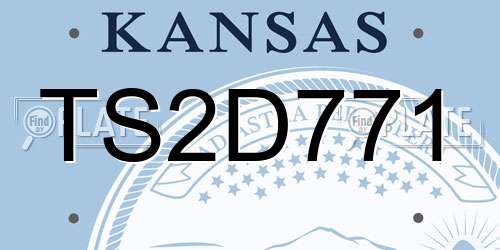 TS2D771 Kansas License Plate