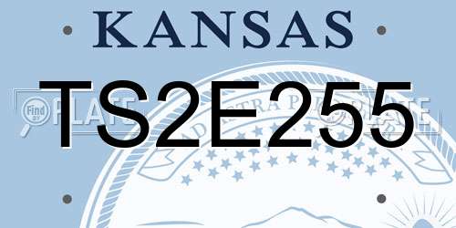 TS2E255 Kansas License Plate