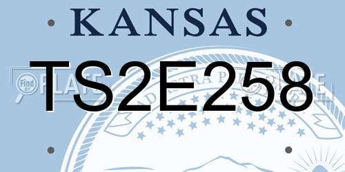 TS2E258 Kansas License Plate