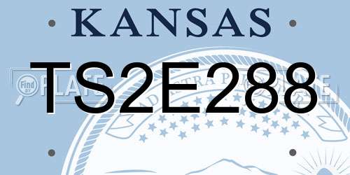 TS2E288 Kansas License Plate