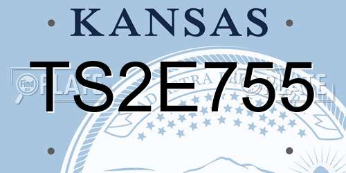 TS2E755 Kansas License Plate