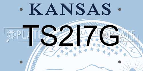 TS2I7G Kansas License Plate
