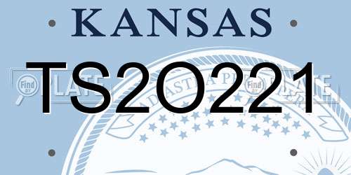 TS2O221 Kansas License Plate