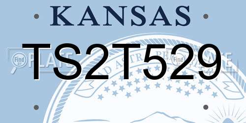 TS2T529 Kansas License Plate