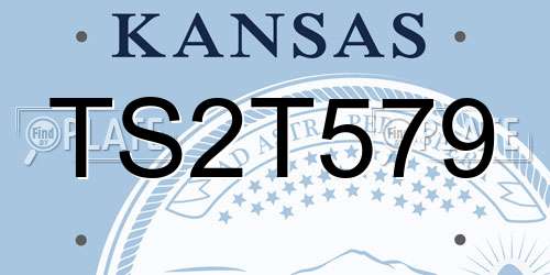 TS2T579 Kansas License Plate