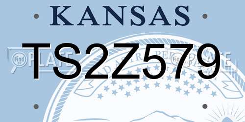 TS2Z579 Kansas License Plate