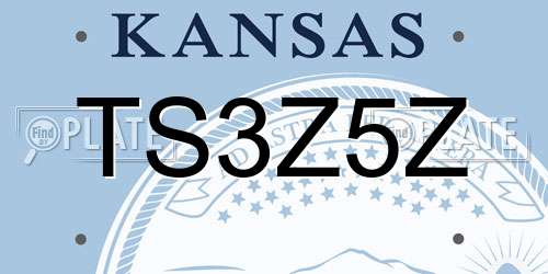 TS3Z5Z Kansas License Plate