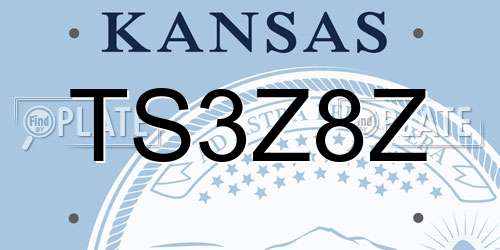 TS3Z8Z Kansas License Plate