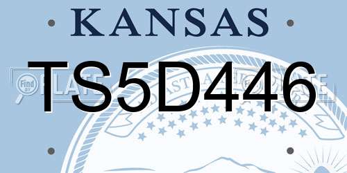 TS5D446 Kansas License Plate