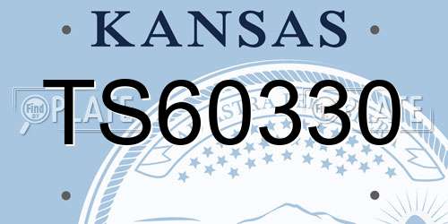 TS60330 Kansas License Plate