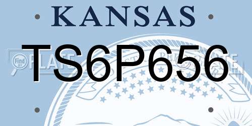 TS6P656 Kansas License Plate