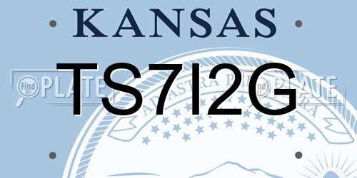 TS7I2G Kansas License Plate