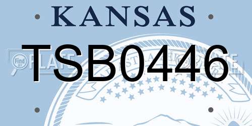 TSB0446 Kansas License Plate