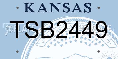 TSB2449 Kansas License Plate