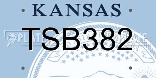 TSB382 Kansas License Plate