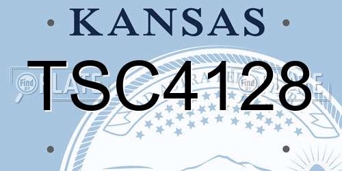 TSC4128 Kansas License Plate