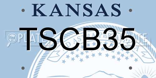 TSCB35 Kansas License Plate