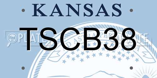 TSCB38 Kansas License Plate