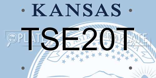 TSE20T Kansas License Plate