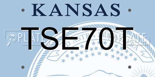 TSE70T Kansas License Plate