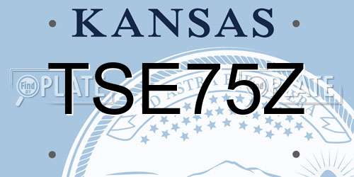 TSE75Z Kansas License Plate